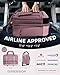 AUROTIER Rolling Laptop Bag Women, Rolling Briefcase for Women with Dual Lock, 17 Inch Computer Bag with Wheels, Roller Underseat Carry On Luggage Personal Item Suitcase for Work Travel Business