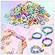 ROSHUKG 5100 Loom Bänder Set für Kinder, 24 Farben Gummibänder Set für Kinder Weben DIY Basteln Geschenk