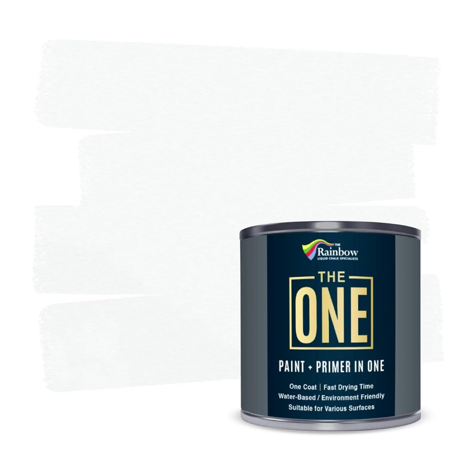 THE ONEAll-In-One Paint & Primer - Off White Matte 250ml | Multi-Surface 1 Coat Formula | Easy Indoor & Outdoor Decorating for Home & Garden Walls, Floors & Furniture | Durable, Water-Based & Low VOC
