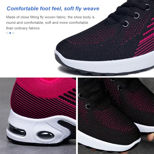 Image of Padgene Womens Sneakers Air Cushion Running Shoes Lightweight Tennis Walking Shoes Mesh Breathable Gym Work Fashion Sneakers Athletic Comfortable Casual