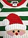 Green Stripes Santa Lounge Set Mud Pie Infant or Toddler Christmas Pajamas 3T