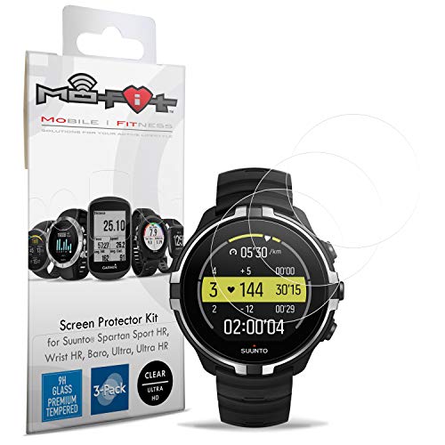 Screen Protector Kit Compatible with Suunto Spartan Sport | Spartan Sport HR | Spartan Sport Wrist HR Baro | Spartan Ultra | Spartan Ultra HR | 9 Baro (Tempered Glass) 3-Pack