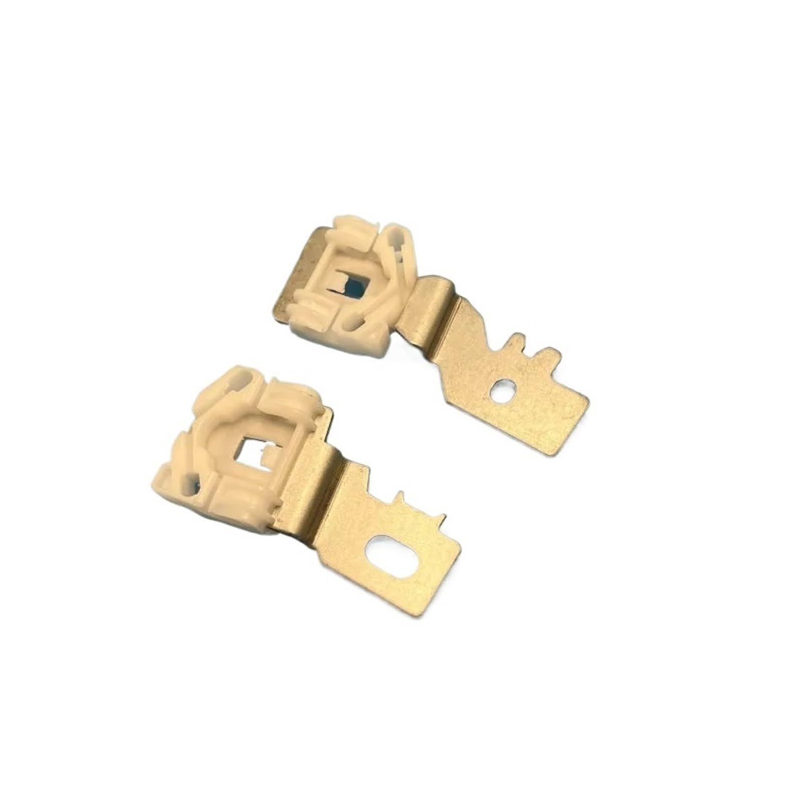 Lhdktee for Nissan for Primera P12 Front Left 2002-2007 Electric Window Regulator Repair KIT Slider Clip 2 Pieces Iron Clips Car Window Handle