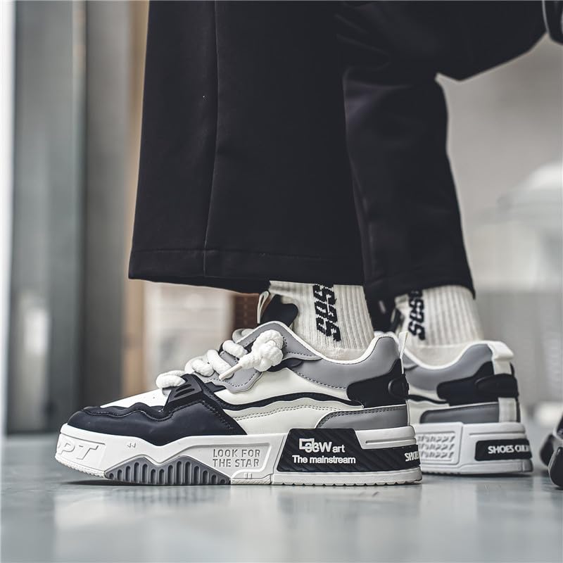 Men's Non Slip Work Shoes - Work Safety Footwear, Food Service Work Sneakers, Lace-Up Breathable Work Shoes for Men's Fashion Sneakers4