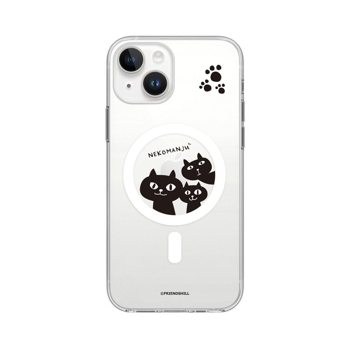 Amazon.co.jp: abbiFRIENDS iPhone 15 ケース ネコマンジュウ magsafe