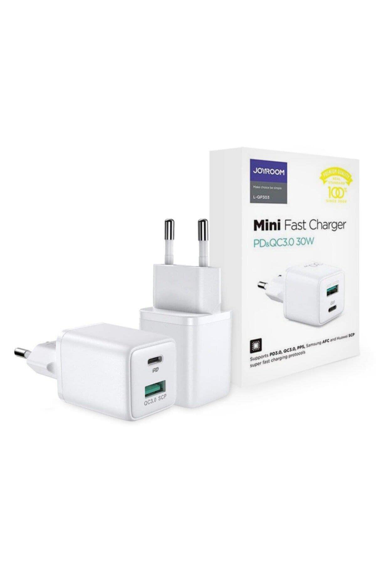 joyroom L-QP303 30W 2 Port PD Charger Travel Charger, Schwarz - Image 2