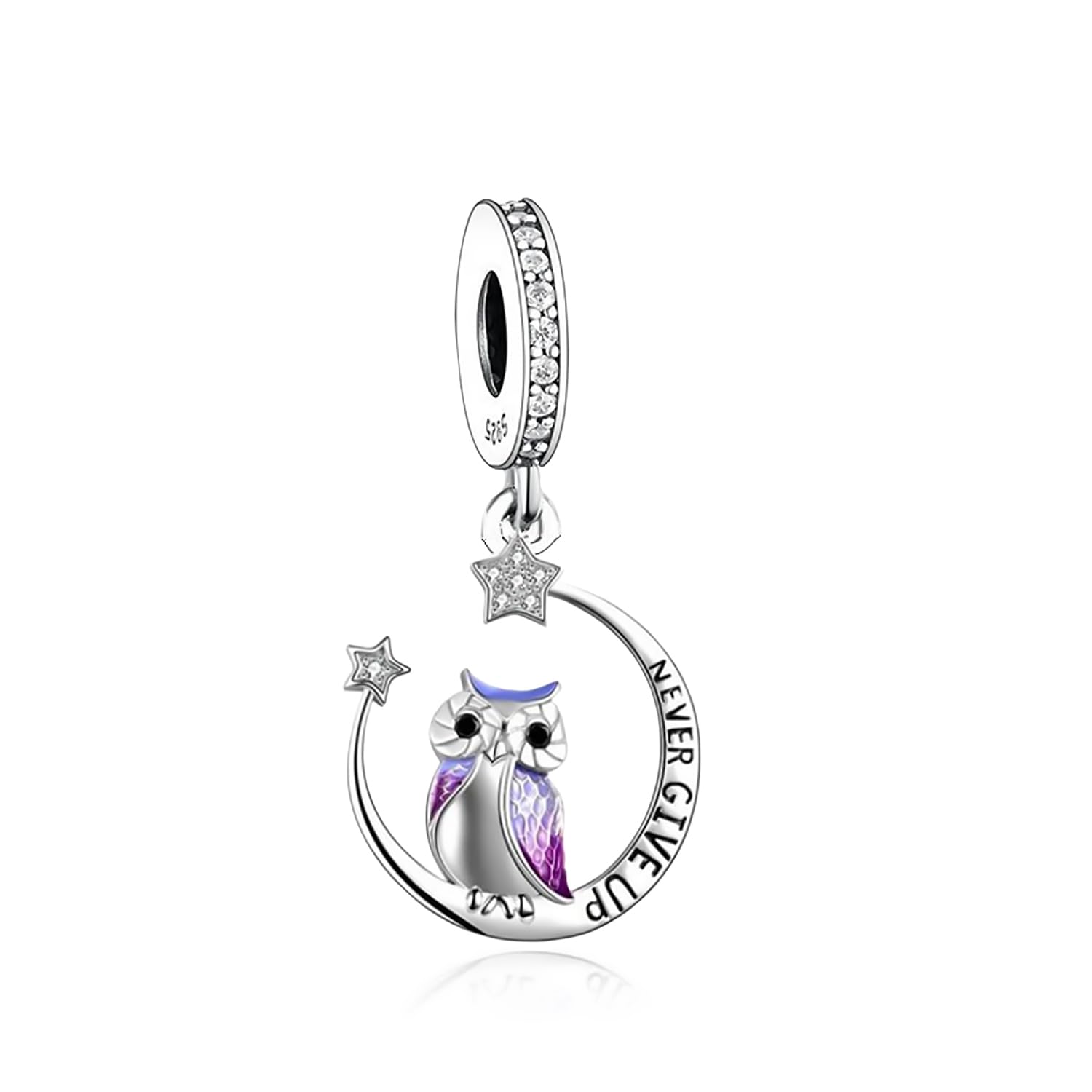 Pendentif Animaux Bouledogue Lapin Éléphant Chat Hibou Coccinelle Abeille Dauphin Flamant Ours Renard Écureuil Compatible Toutes Les Marques Argentée Charm Breloque