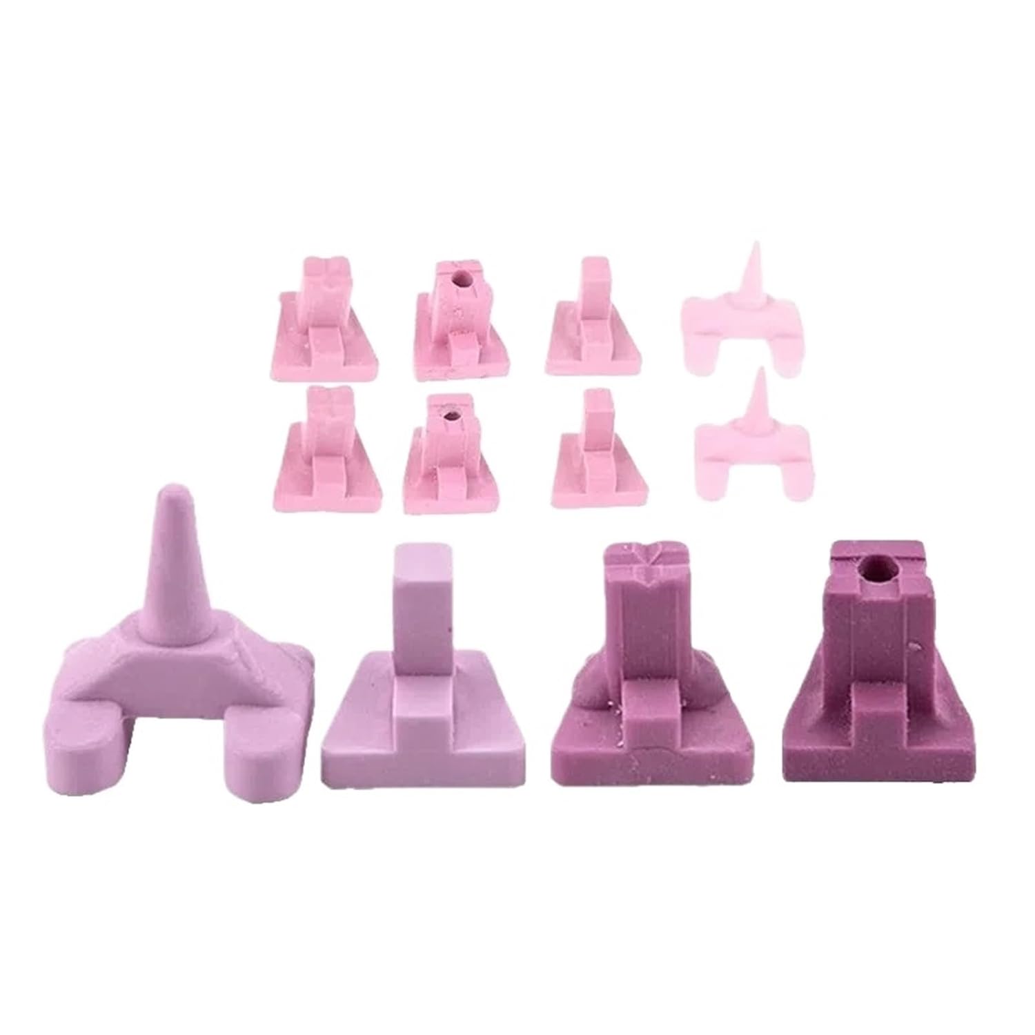 Ceramic Firing Pegs for Crowns and Bridges 20Pcs Dental Ceramic Firing Pink Pegs Lab for Single Porcelain Crown Oven Tray Ceramist Tool