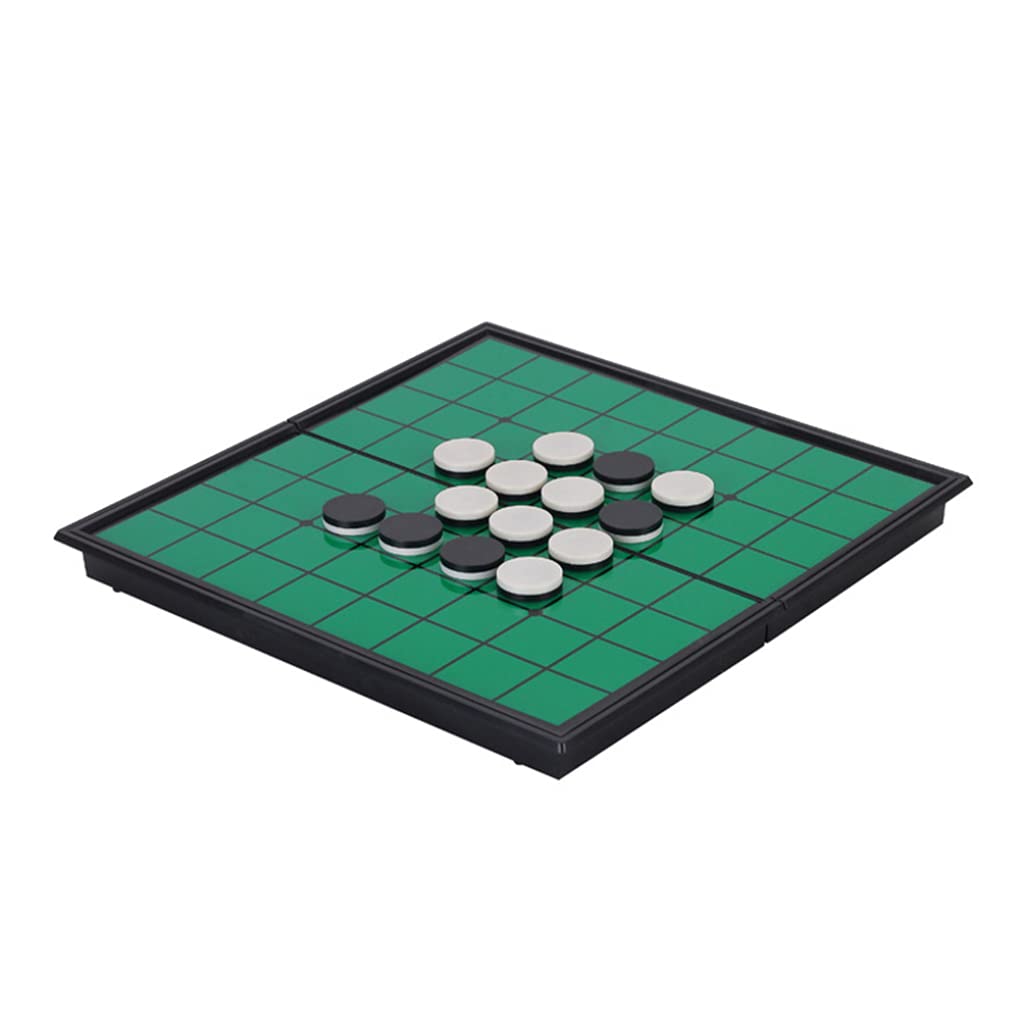 Othello Juego de mesa plegable portátil Othello Reversi Othello Juego de mesa de estrategia Green Othello Game Folding Reversi Othello Board Reversi Othello Juego de mesa de estrategia Portable Revers