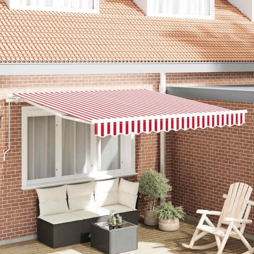 Auvent rétractable avec toile en polyester anti-UV pour grand balcon - 3