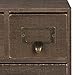 Kate and Laurel Apothecary Wood Desk Drawer Set with Letter Holder, 6 Drawers, Rustic Brown