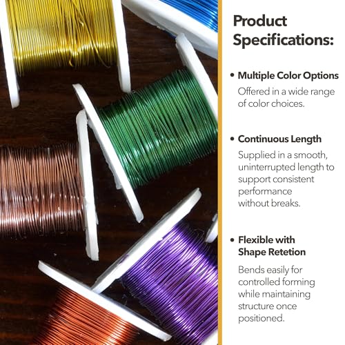Image of Mandala Crafts 14 GA Turquoise Pink Assorted Anodized Aluminum Craft Wire | 330 FT, Colored, Flexible, Bendable for Bonsai Armature Sculpting Wire Wrapping Jewelry Making, Weather & Tarnish Resistant