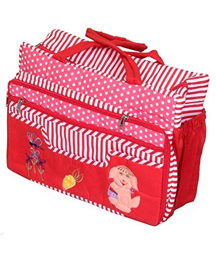 Kuber Industries Baby Carrier Bag, Diaper Bag - Red