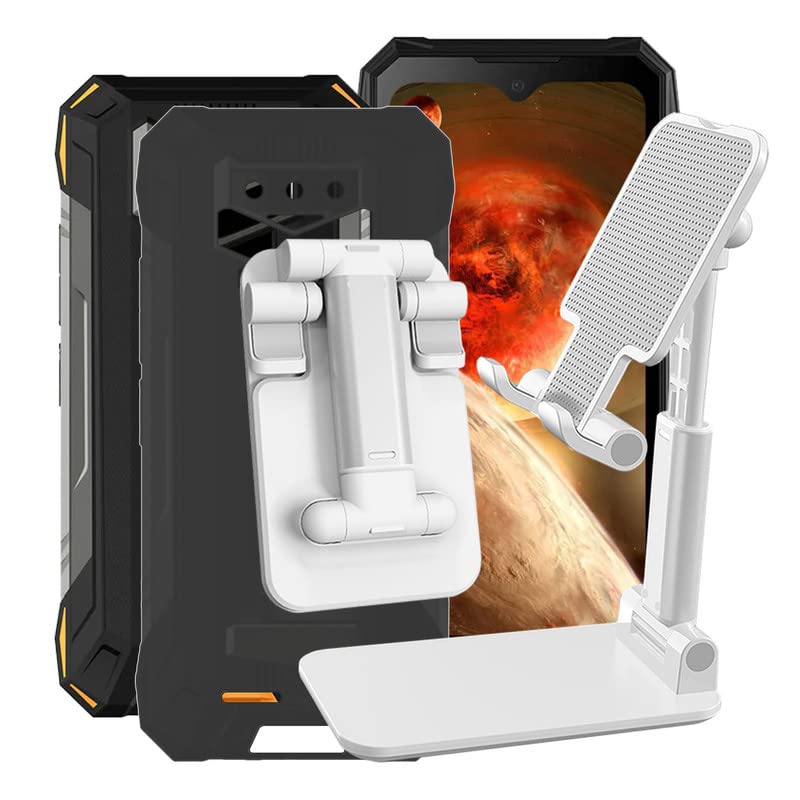 Cover Per Doogee X95T 2022 Con Supporto Pieghevole Incluso - Custodia Sottile In Silicone + Supporto Universale Da Tavolo