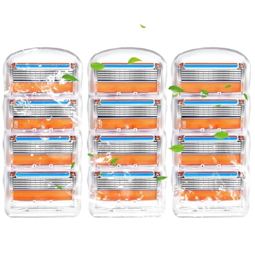 12個入 ジレット替刃 プログライド Fusion 替え刃 5枚刃 マニュアル カミソリ 髭剃り 互換品 ひげそり