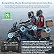 Carpuride W702 Pro Motorrad Carplay Bildschirm mit Gegensprechfunktion, Kabellos CarPlay und Android Auto, Tragbarem Wasserdichtem 7 Zoll Touchscreen, Verbessertem Dual Bluetooth, Navigation, Kompass.