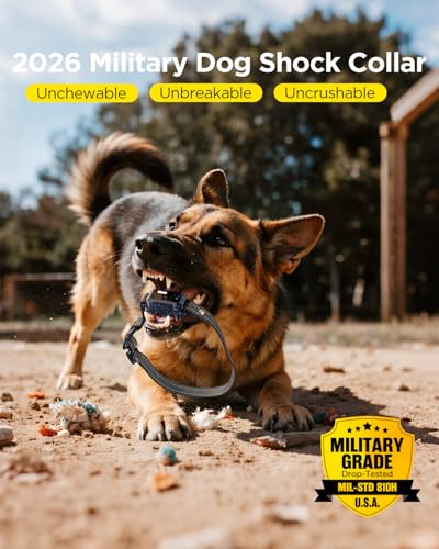 BLACKDOG Military Dog Shock Collar 2 Dogs (5-150lbs) - 4200ft Dog Training Collar with Remote, 4 Training Modes, Flashlight&Strobe, 90-Day Battery, IP67 Waterproof Dog E Collar for All Breeds (Blue) - Image 3