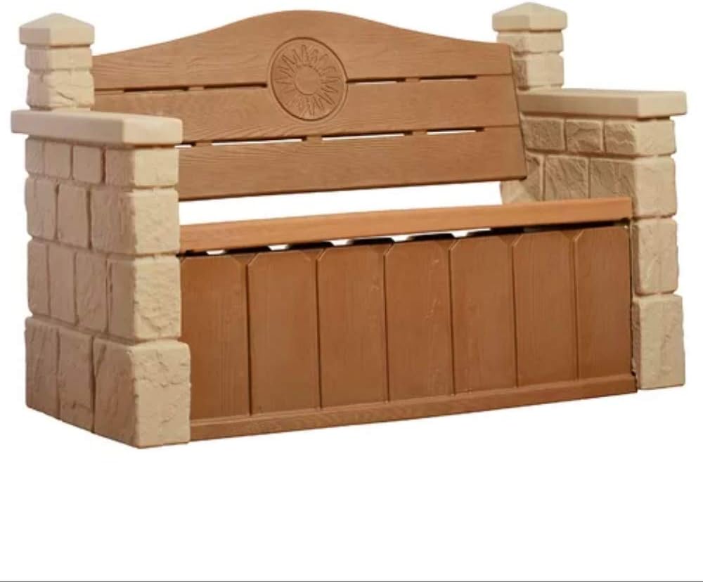 Storage Loveseat Outdoor Container Bench with Lid Patio Seat Large Box Organizer Durable Yard Bench Pool Equipment Patio Pillows Backyard Toy Storage Garden Tools eBook by BADA Shop : Patio, Lawn & Garden