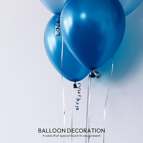 Miniatura 6 de Cinta Rizada Plateada, 15" de ancho x 500 yardas Cintas Rizadas de Navidad para Envolver Regalos, Decoración de Fiestas, Cuerda de Globos, Cabello,