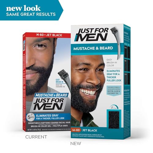 JUST FOR MEN Color Gel Bigote, Barba y Patillas 115 Negro Intenso miniatura 7