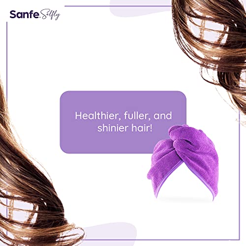 Image of sanfe Selfly Stunner Microfiber Hair Wrap Towel, White