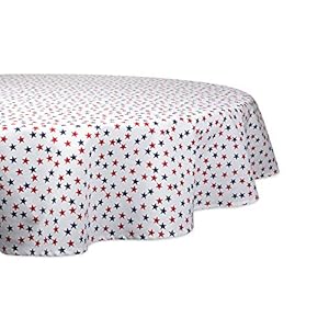 DII Americana Stars Kitchen & Tabletop Collection 4th of July & Memorial Day Décor, Tablecloth, 70" Round DII Americana Stars Kitchen Tabletop Collection 4th of July Memorial Day Decor Tablecloth 70 Round