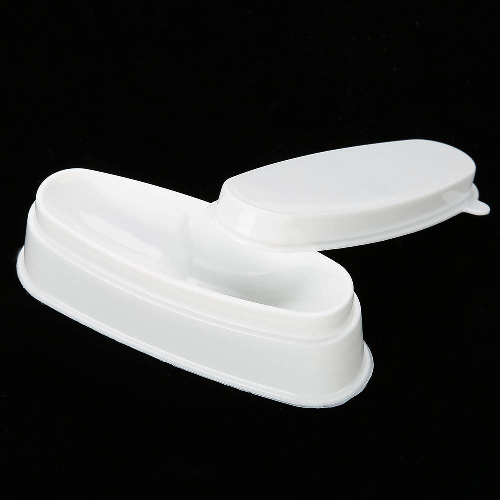 Cimenn Nail Dipping Powder Tray, Portable White Manicure Mould Nail Container - Image 2