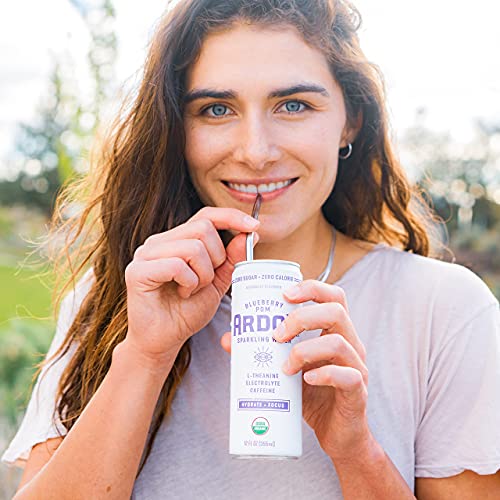 Image of Ardor Organic Sparkling Water Variety Pack, 12 oz can (12 pack) 6 flavor variety - Mexican Lime /Pink Grapefruit /White Peach /Blueberry Pom /Cucumber Mint /Original