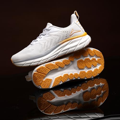 Image of JQR Atlanta Men's Sports Running Shoes Knitting Upper Lace Up Design Soft Cushioned Memory Foam Insole Extra Grip Anti Skid Comfortable Lightweight Durable for Gym, Walking, Jogging & Everyday