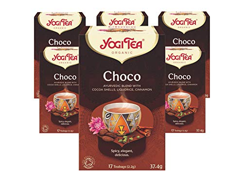 Yogi Tea Choco Organic Spice and Herbal Tea Chocolate Taste Blend of Cocoa Liquorice and Cinnamon 6 Packs x 17 Tea Bags (102 Teabags Total)