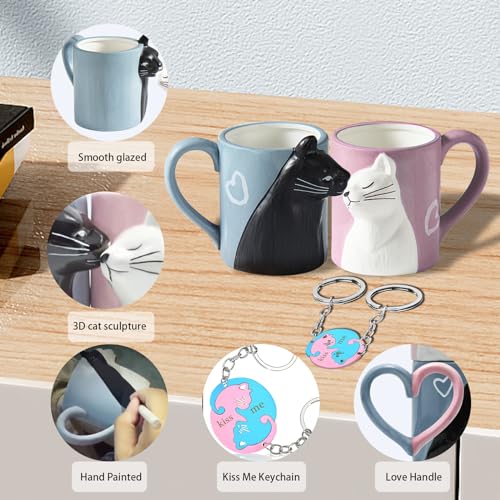Bignosedeercouplegiftscutekissingcatmugmatchingcouplesstuffceramiccoffeemugsforweddinggiftsanniversaryengagementgiftforcouplescatlovers12oz Urban Country Home Decor Bignosedeer couple gifts cute kissing cat mug matching couples stuff ceramic coffee mugs for wedding gifts anniversary engagement gift for couples cat lovers 12oz urban country home decor