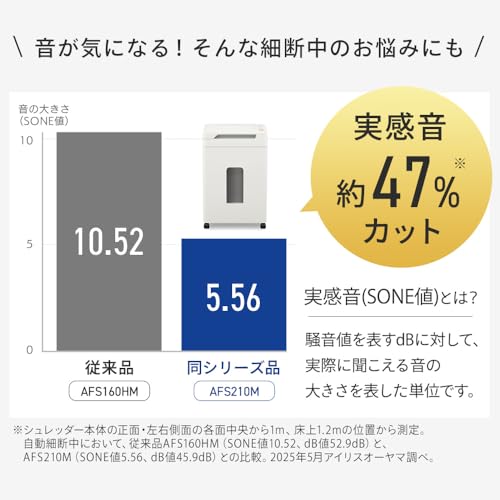 アイリスオーヤマ(IRIS OHYAMA) 【Amazon.co.jp限定】 オートフィードシュレッダー 28L 除電機能付き 静音モデル 業務用シュレッダー クロスカット キャスター付き 自動細断200枚 ダストボックス大容量 AZ-AFS200C の商品画像 5
