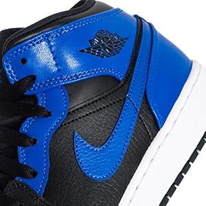 Nike Air Jordan 1 Mid (Gs) Fitnessschoenen voor heren, Black Hyper