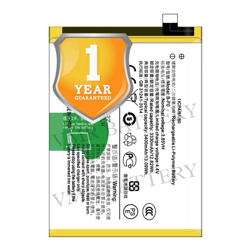 Image of Original B-F0 Battery Compatible for Vivo V11 Pro - (3400mAh) - 1 Year Warranty K7
