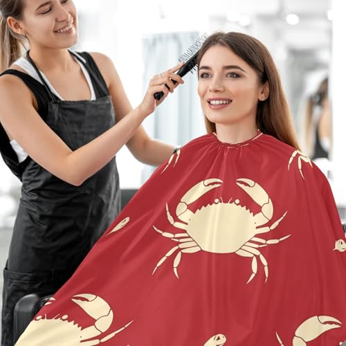 Capa de barbería impermeable para hombre Kigai Red Crab miniatura 7