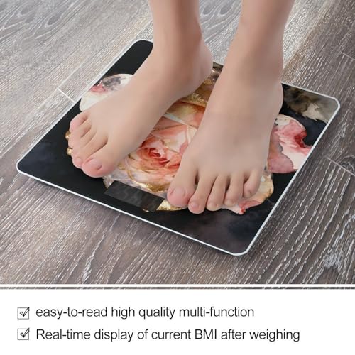 Báscula Digital de Baño Rosa Dorado con Pantalla LCD miniatura 5