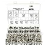 AIRUIXI Glas sicherungen 360 Stück 5 x 20,6 x 30 mm Glasrohr-Sicherungskombination, schnell schmelzendes Glasrohr-Sicherungs-Kombinationsset, schnell schmelzende Glassicherung