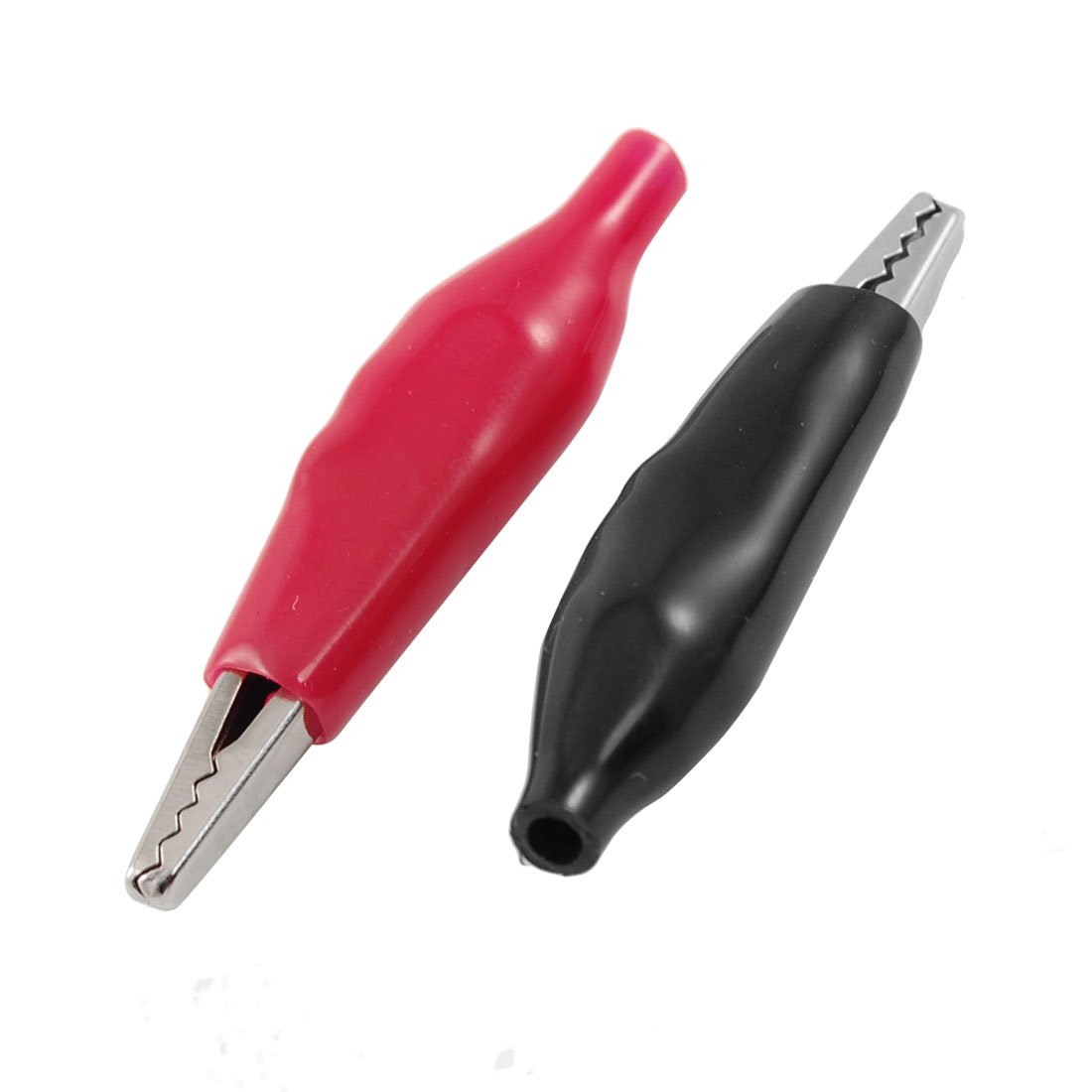 Aexit 20 Pcs Electrical Testing Insulated Test Clamp Electrical Clip Alligator Clamp Voltage Testers Black Red
