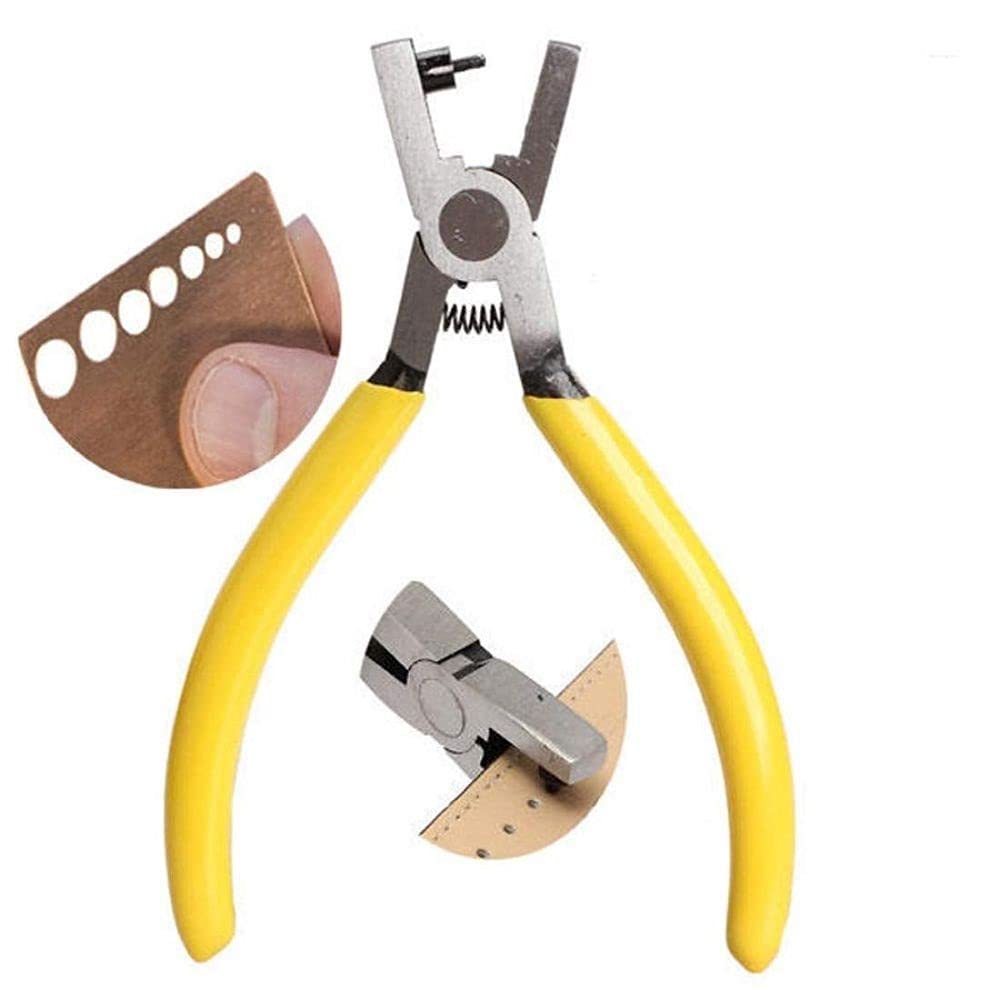 Diy Crafts CT-DIY-HI-27898 Trim Pliers Typ Puncher Leather Belt Strap Hole Repair Tool Kits, #2, Repair Tool Kits (Multicolor)