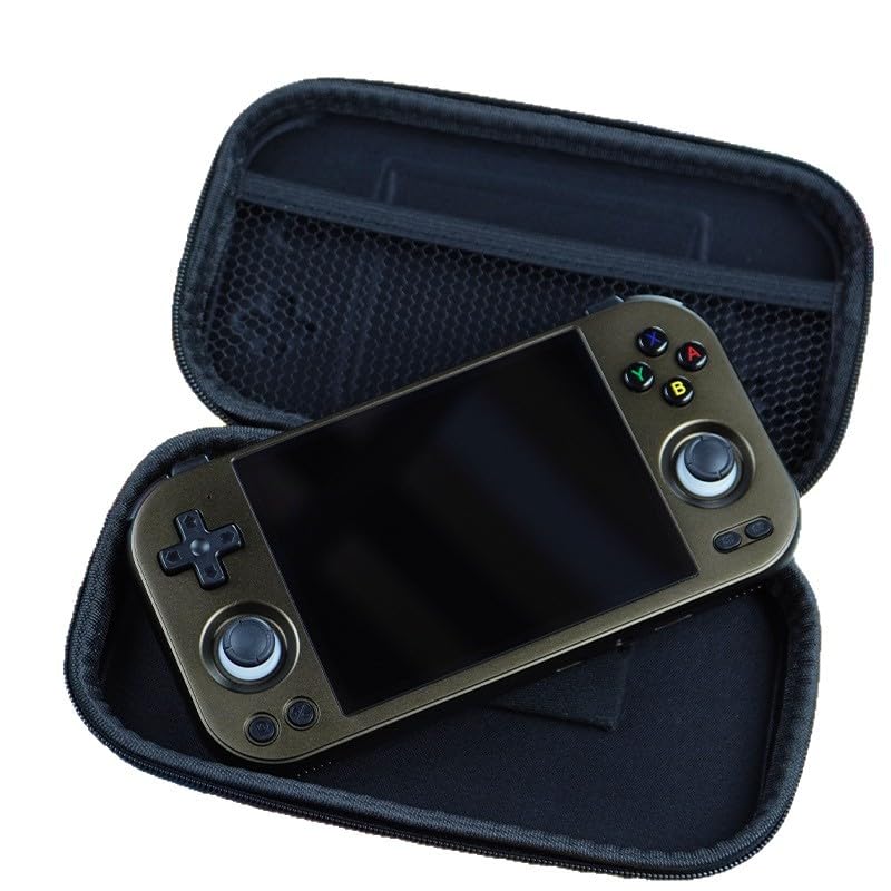 KONXISA Protective Case For Anbernic RG477M, EVA hard shell Case, Durable Cover with Shock-Absorption and Anti-Scratch Design, Protective Covers for Console & Games Accessories, Black