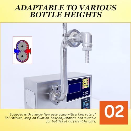 Adjustable Liquid Filling Machine with Pedal & Electronic Scale - Perfect for Bottling Drinks, Essential Oils, Shampoo, Cosmetics, Honey, and Lotions - 220V