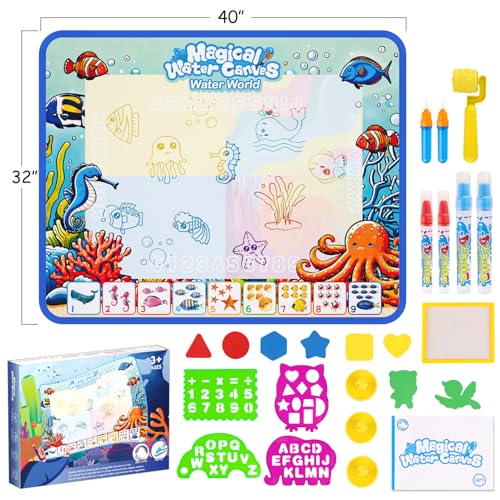 Qqduck NWM01 Water Doodle Mat,Kids Painting Mat thumb #1