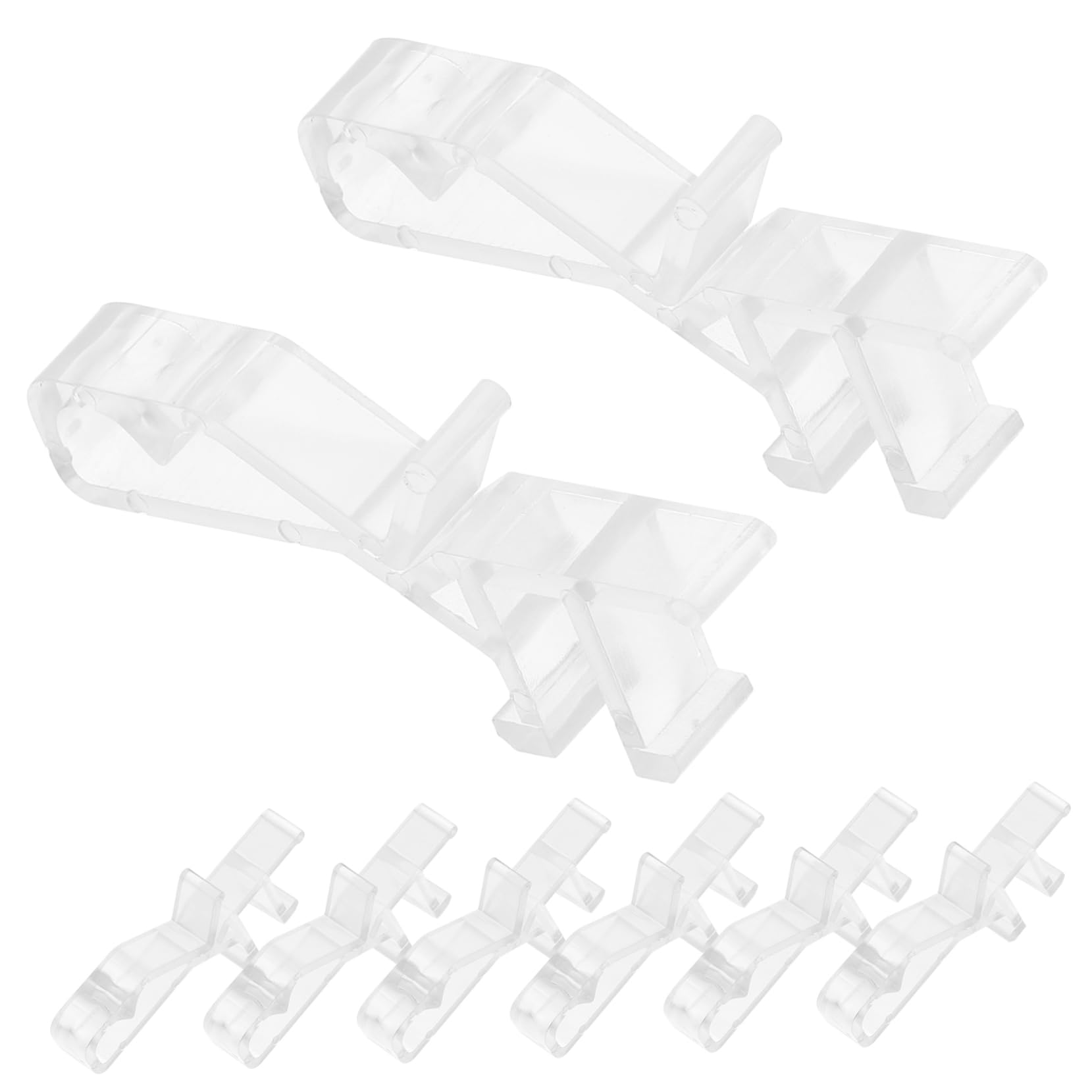 GOOHOCHY 20pcs Window Blind Clamps Valance Clips for Blinds Plastic Clips Vertical Accessories