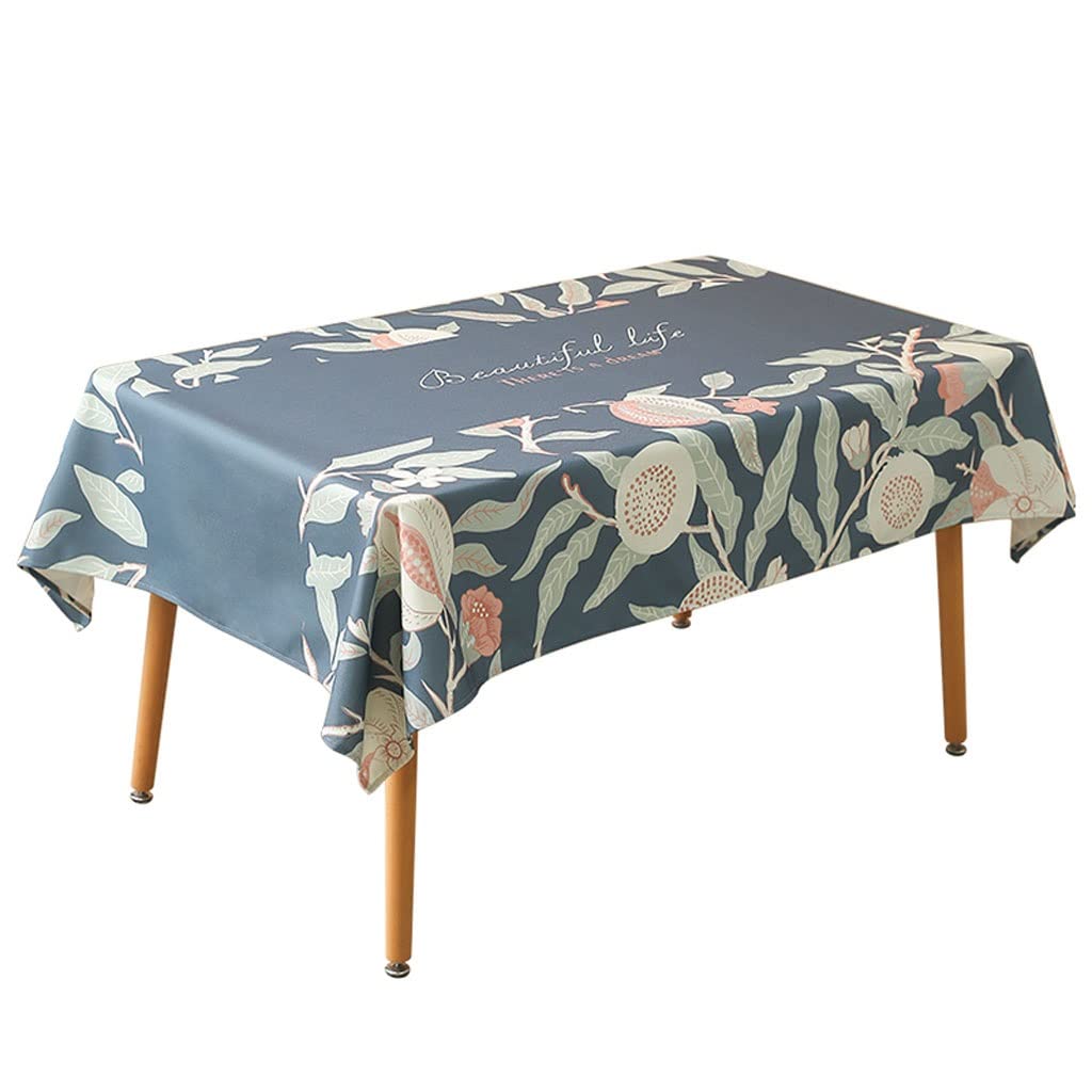 Nappe en lin de coton rectangulaire 110x110 cm motif C pour table basse