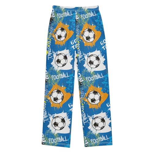 Soccer Ball Words Goal Boys Pants for Kids Jogger Pants with Pockets S-XL