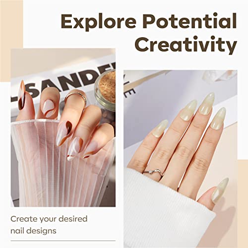 Image of Modelones Medium Almond Nail Tips, 510Pcs Fake Nails Gel Tips Pre-shaped Full Matte Cover False Acrylic Extensions No Filed Stronger Press on Manicure 15 Sizes