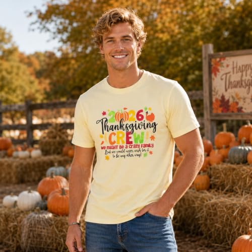 FAYALEQ 2026 Family Thanksgiving Shirts Thanksgiving Crew Matching Shirt - image 2