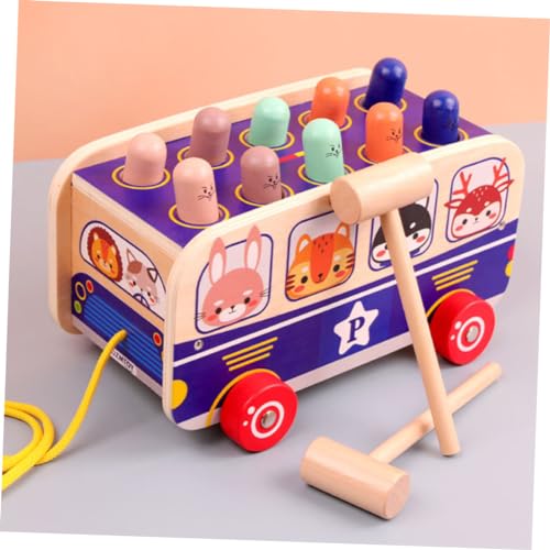 Toyvian Brinquedos De Carro Para Bebês Ônibus Jogo De Batida Brinquedo Infantil Playset Brinquedos I