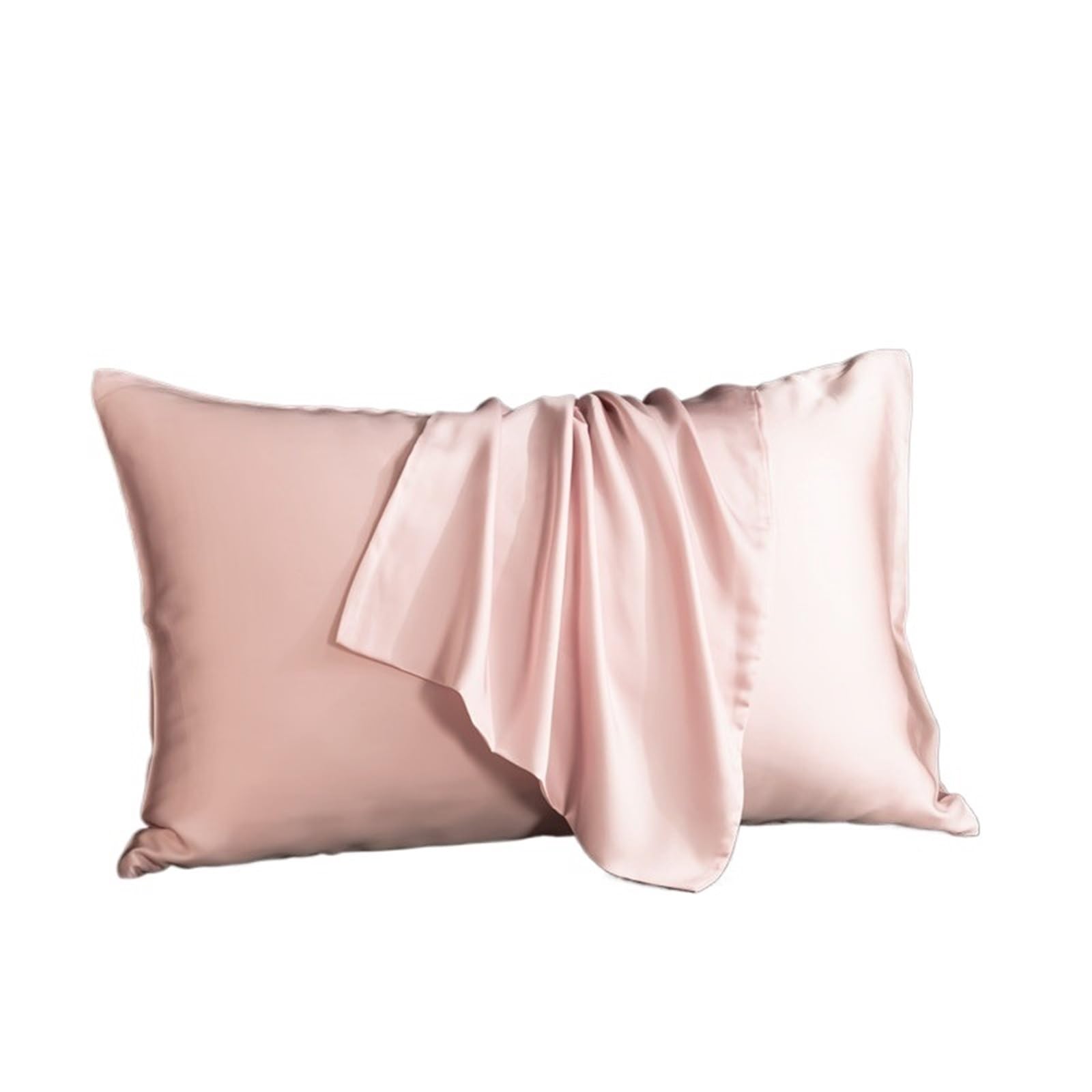 federe seta Fodera for cuscino in seta di gelso Busta in tinta unita Federa for for for dormire(Light pink,50x80cm 2pcs)