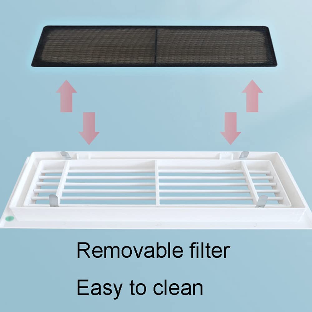 Griglie di ventilazione, in ABS, per aria condizionata e uscita dell'aria, 1 pezzo (griglie di ventilazione 1000 x 300 mm)
